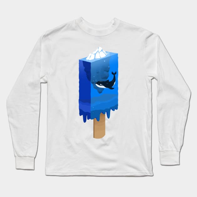 Blue Ocean Long Sleeve T-Shirt by carbine